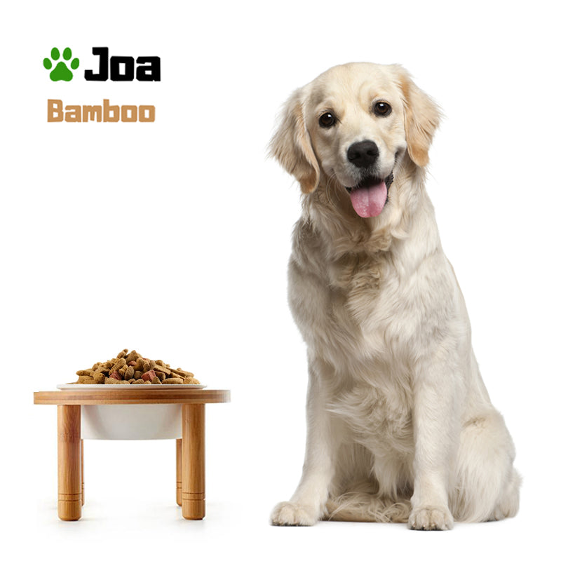 Joa Bamboo Verhoogd | Drinkbak | Voerbak voor honden